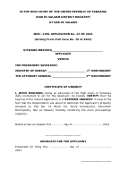 SAMPLE DOCS - ACTION AGAINST THE GOVT..doc